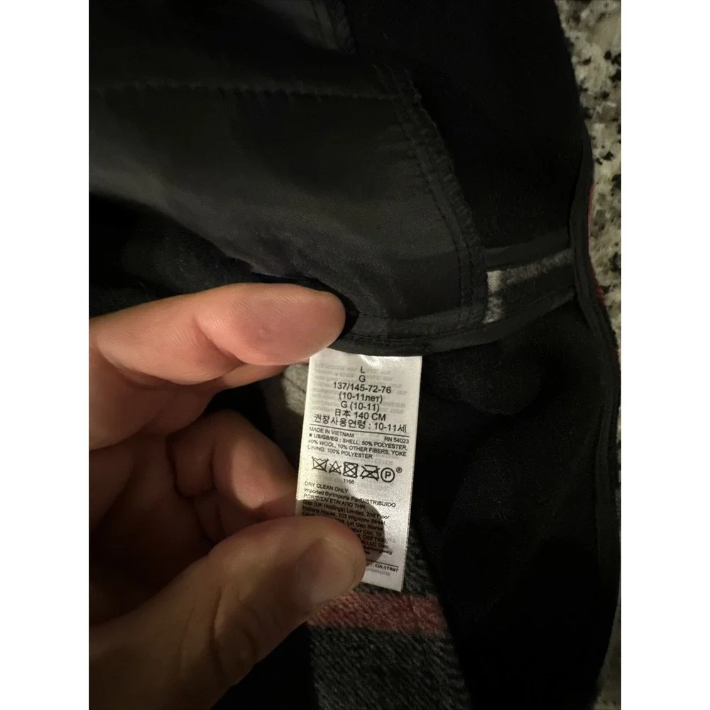 GAP KIDS BLACK Red PLAID Flannel Jacket SZ Large (10) New TAGS RETAIL‎ $88.00